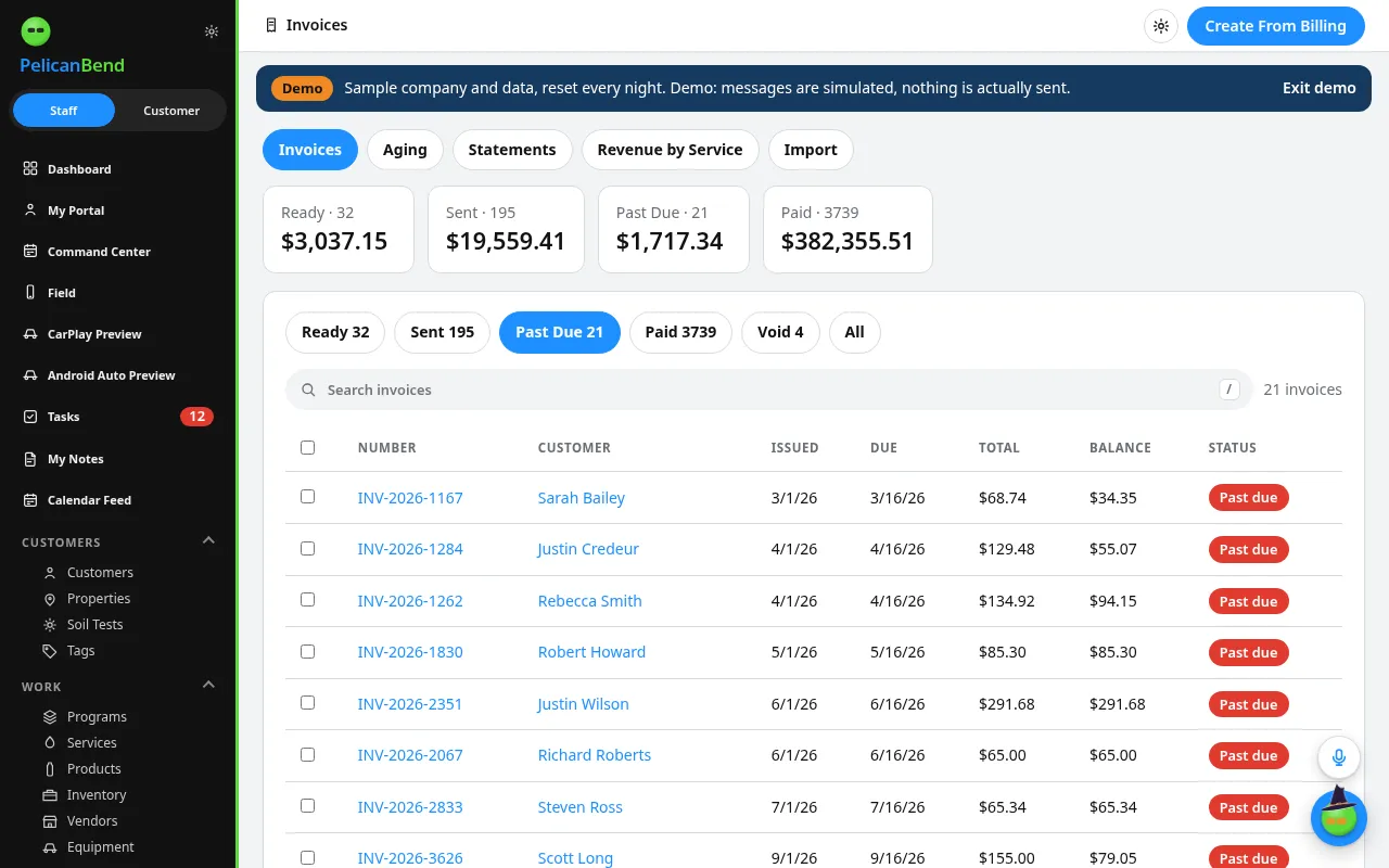 Invoices and Card Payments (Demo company)