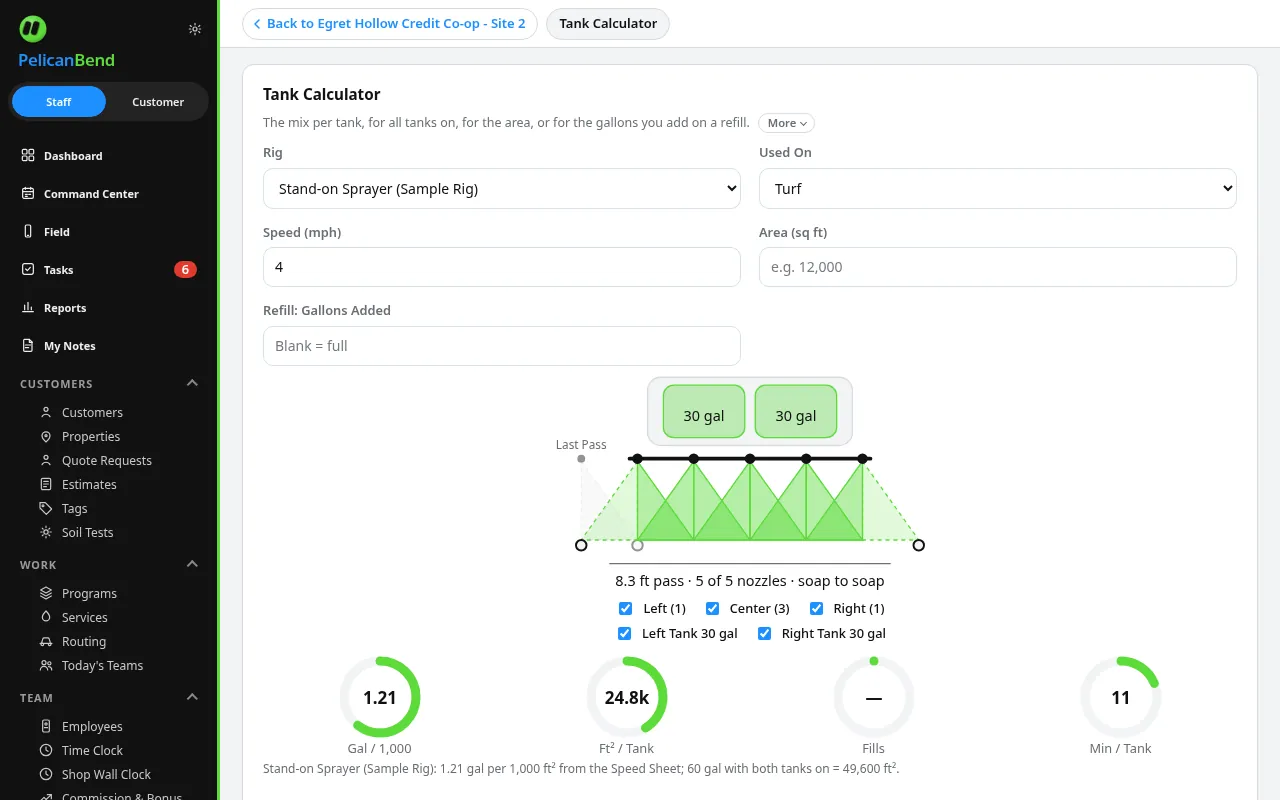 Tank and Backpack Math (Demo company)