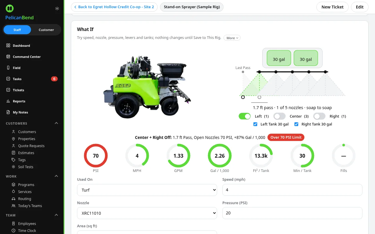 On the Dashboard and in the Truck (Demo company)